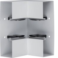 Colț interior din profil de bază tablă de oțel la BRS 70x210mm Capac 80mm gri deschis  , Hager BRS6521047035