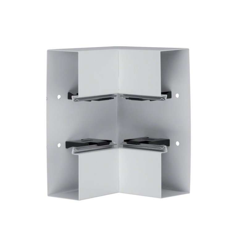 Colț interior din profil de bază tablă de oțel la BRS 70x210mm Capac 80mm gri deschis  , Hager BRS6521047035