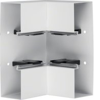 Colț interior din profil de bază la BRS 68x210mm Capac 80mm din tablă de oțel crem , Hager BRS6521049001