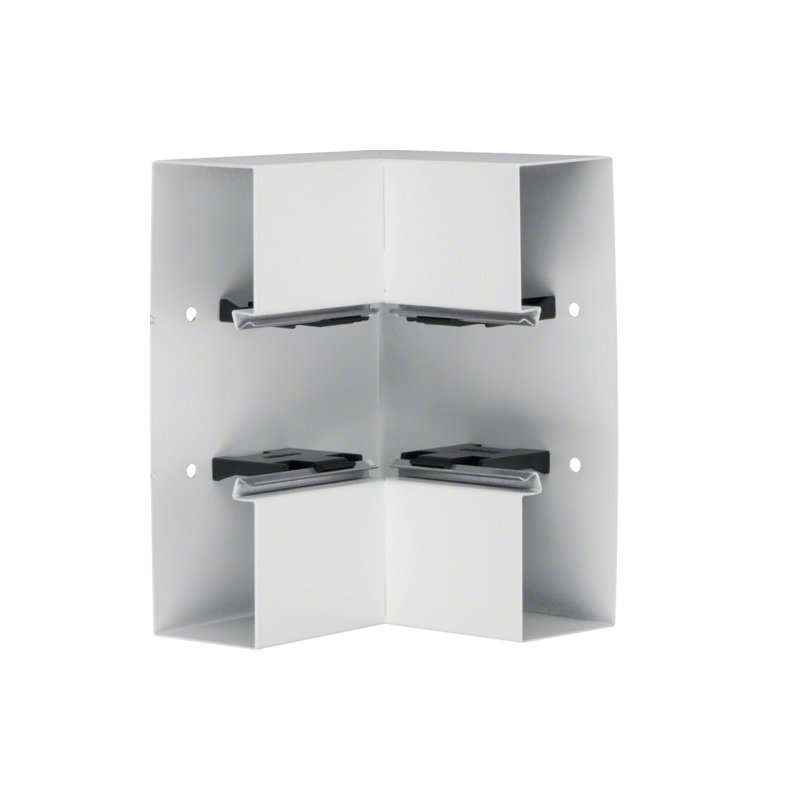Colț interior din profil de bază tablă de oțel la BRS 70x210mm Capac 80mm alb  , Hager BRS6521049010