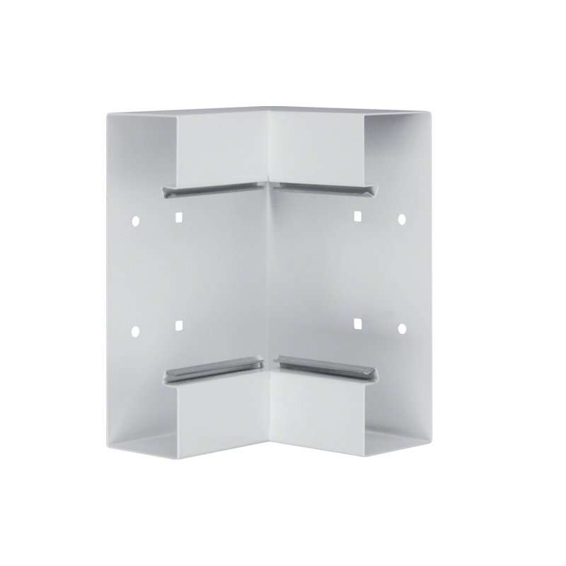 Colț interior din profil de bază la BRS 68x210mm Capac 120mm din tablă de oțel gri deschis  , Hager BRS652104B7035