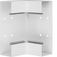 Colț interior din profil de bază la BRS 68x210mm Capac 120mm din tablă de oțel alb  , Hager BRS652104B9010