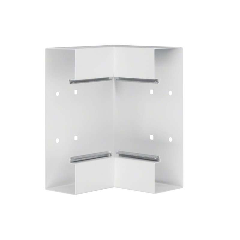 Colț interior din profil de bază la BRS 68x210mm Capac 120mm din tablă de oțel alb  , Hager BRS652104B9010