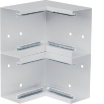 Colț interior din profil de bază tablă de oțel la BRS 70x210mm Capac 2x80mm gri deschis  , Hager BRS652104D7035