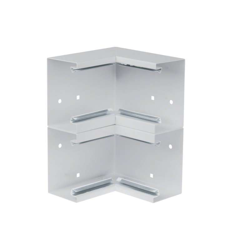 Colț interior din profil de bază tablă de oțel la BRS 70x210mm Capac 2x80mm gri deschis  , Hager BRS652104D7035