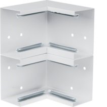 Colț interior din profil de bază la BRS 68x210mm Capac 2x80mm tablă de oțel alb uz. , Hager BRS652104D9016