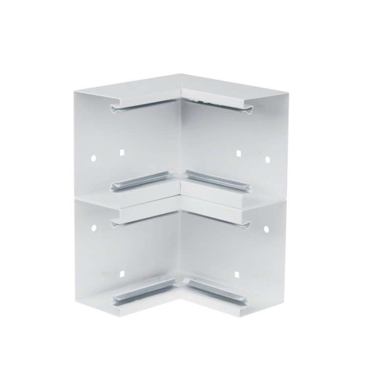 Colț interior din profil de bază la BRS 68x210mm Capac 2x80mm tablă de oțel alb uz. , Hager BRS652104D9016