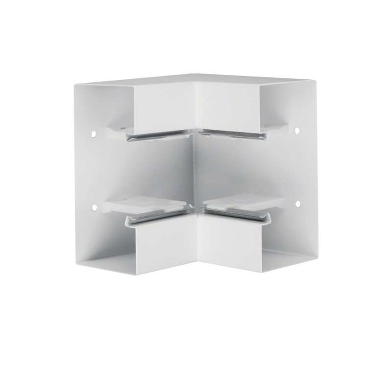 Colț interior din profil de bază la BRS 85x170mm Capac 80mm din tablă de oțel alb  , Hager BRS8517049010