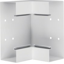 Colț interior din profil de bază la BRS 85x210mm Capac 120mm din tablă de oțel alb  , Hager BRS852104B9010