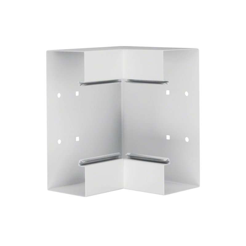 Colț interior din profil de bază la BRS 85x210mm Capac 120mm din tablă de oțel alb  , Hager BRS852104B9010