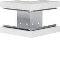 Colț exterior din profil de bază la BRS 100x130mm Capac 80mm tablă de oțel alb uz. , Hager BRS10013039016