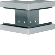 Colț exterior din profil de bază la BRS 100x130mm Capac 80mm din tablă de oțel zincat , Hager BRS1001303VERZ
