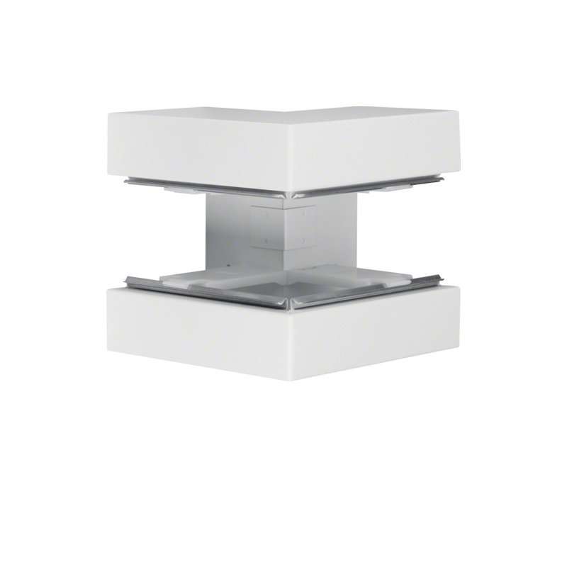 Colț exterior din profil de bază la BRS 100x170mm Capac 80mm din tablă de oțel alb  , Hager BRS10017039010