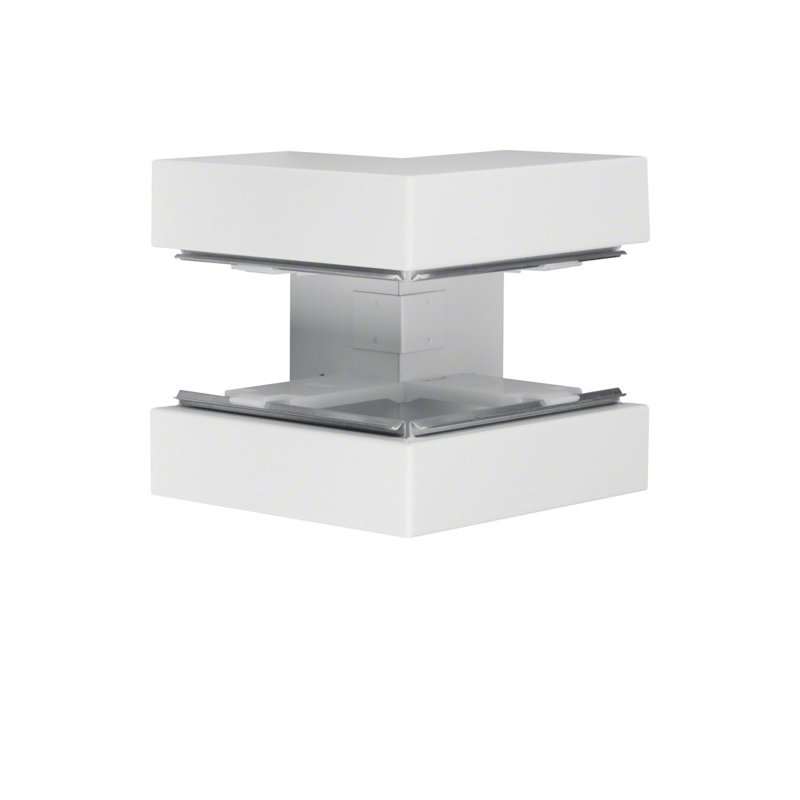 Colț exterior din profil de bază la BRS 100x170mm Capac 80mm tablă de oțel alb uz. , Hager BRS10017039016