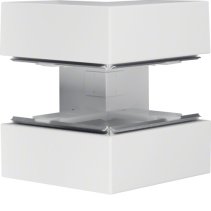 Colț exterior din profil de bază la BRS 100x210mm Capac 80mm din tablă de oțel alb  , Hager BRS10021039010