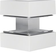 Colț exterior din profil de bază la BRS 100x210mm Capac 80mm din tablă de oțel alb  , Hager BRS10021039010