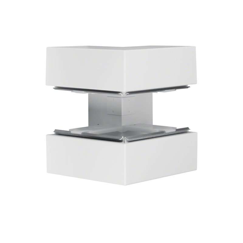 Colț exterior din profil de bază la BRS 100x210mm Capac 80mm din tablă de oțel alb  , Hager BRS10021039010