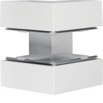 Colț exterior din profil de bază la BRS 100x210mm Capac 80mm tablă de oțel alb uz. , Hager BRS10021039016