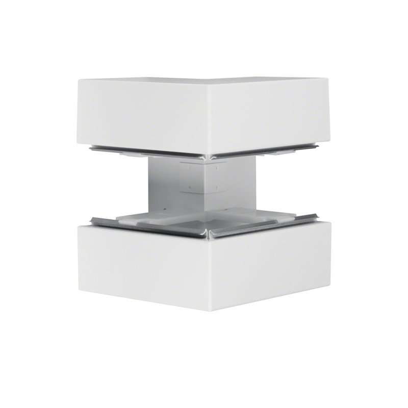 Colț exterior din profil de bază la BRS 100x210mm Capac 80mm tablă de oțel alb uz. , Hager BRS10021039016