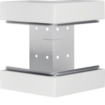 Colț exterior din profil de bază la BRS 100x210mm Capac 120mm din tablă de oțel alb  , Hager BRS1002103B9010