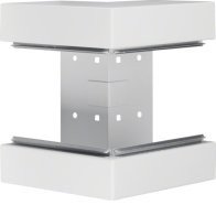 Colț exterior din profil de bază la BRS 100x210mm Capac 120mm din tablă de oțel alb  , Hager BRS1002103B9010