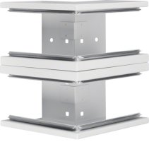 Colț exterior din profil de bază la BRS 100x210mm Capac 2x80mm tablă de oțel vweiß , Hager BRS1002103D9016
