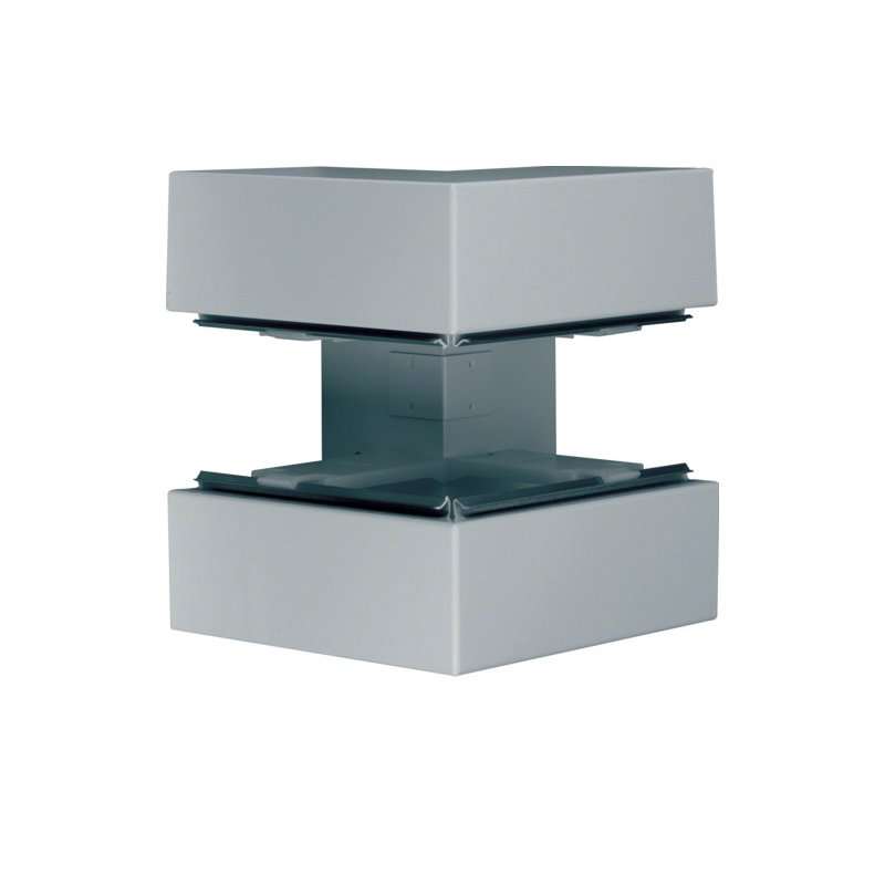 Colț exterior din profil de bază la BRS 100x210mm Capac 80mm din tablă de oțel zincat , Hager BRS1002103VERZ