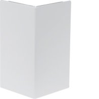 Capac colț exterior la BRS 120mm din tablă de oțel in alb  , Hager BRS1202A9010