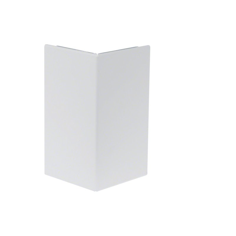Capac colț exterior la BRS 120mm din tablă de oțel in alb  , Hager BRS1202A9010