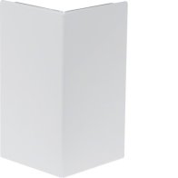 Capac colț exterior la Canal cablu aparataj BRS 120mm tablă de oțel alb uz. , Hager BRS1202A9016