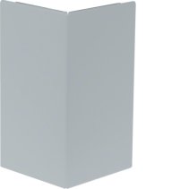 Capac colț exterior la Canal cablu aparataj BRS 120mm din tablă de oțel zincat , Hager BRS1202AVERZ