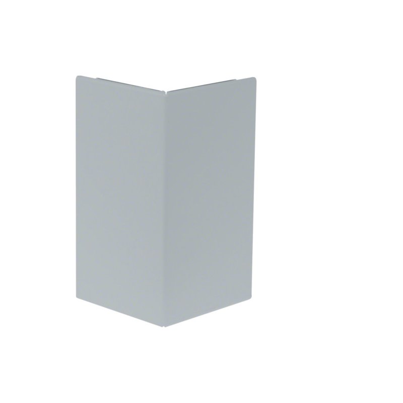 Capac colț exterior la Canal cablu aparataj BRS 120mm din tablă de oțel zincat , Hager BRS1202AVERZ