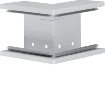 Colț exterior din profil de bază din tablă de oțel la BRS 70x100mm Capac 80mm gri deschis  , Hager BRS6510037035