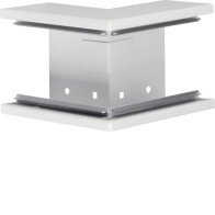 Colț exterior din profil de bază la BRS 68x100mm Capac 80mm tablă de oțel alb uz. , Hager BRS6510039016
