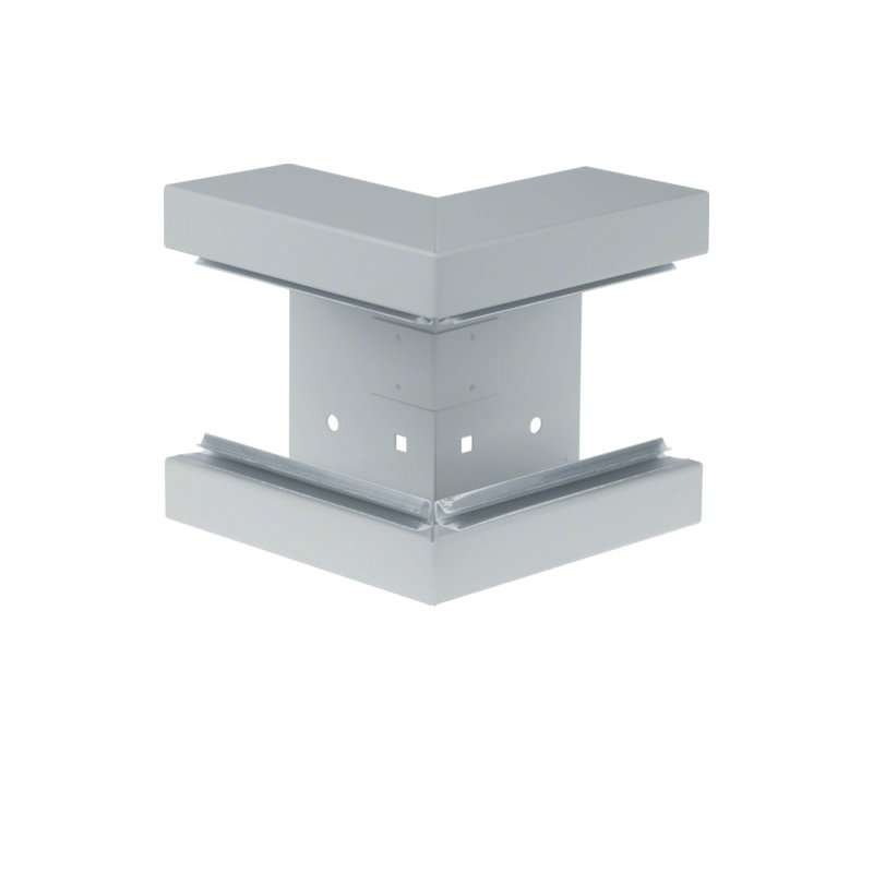 Colț exterior din profil de bază din tablă de oțel la BRS 70x130mm Capac 80mm zincat , Hager BRS651303VERZ