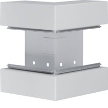 Colț exterior din profil de bază din tablă de oțel la BRS 70x170mm Capac 80mm gri deschis  , Hager BRS6517037035