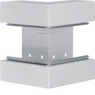 Colț exterior din profil de bază din tablă de oțel la BRS 70x170mm Capac 80mm gri deschis  , Hager BRS6517037035