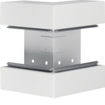 Colț exterior din profil de bază la BRS 68x170mm Capac 80mm din tablă de oțel alb  , Hager BRS6517039010