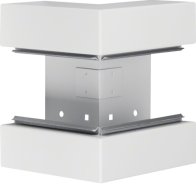 Colț exterior din profil de bază la BRS 68x170mm Capac 80mm din tablă de oțel alb  , Hager BRS6517039010