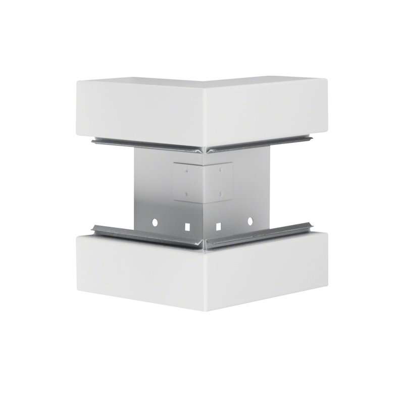 Colț exterior din profil de bază la BRS 68x170mm Capac 80mm din tablă de oțel alb  , Hager BRS6517039010