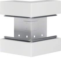 Colț exterior din profil de bază la BRS 68x170mm Capac 80mm tablă de oțel alb uz. , Hager BRS6517039016