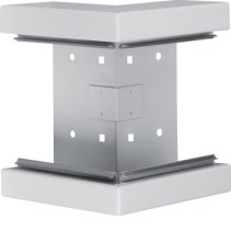 Colț exterior din profil de bază la BRS 68x170mm Capac 120mm din tablă de oțel gri deschis  , Hager BRS651703B7035