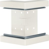 Colț exterior din profil de bază la BRS 68x170mm Capac 120mm din tablă de oțel crem , Hager BRS651703B9001
