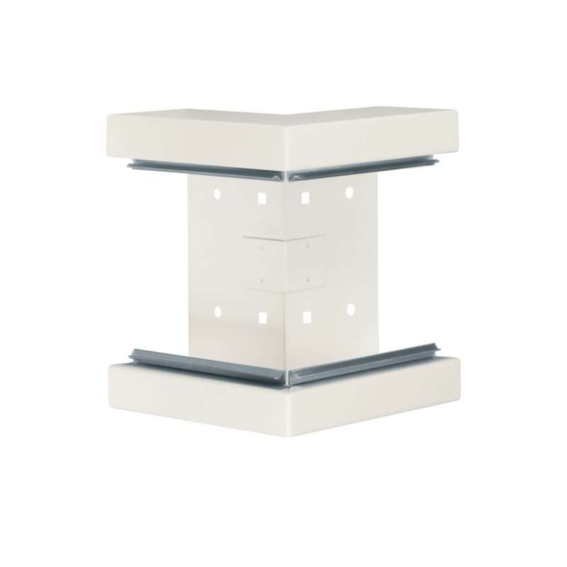 Colț exterior din profil de bază la BRS 68x170mm Capac 120mm din tablă de oțel crem , Hager BRS651703B9001