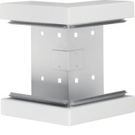 Colț exterior din profil de bază la BRS 68x170mm Capac 120mm din tablă de oțel alb  , Hager BRS651703B9010