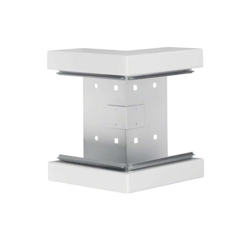 Colț exterior din profil de bază la BRS 68x170mm Capac 120mm din tablă de oțel alb  , Hager BRS651703B9010