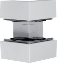 Colț exterior din profil de bază din tablă de oțel la BRS 70x210mm Capac 80mm gri deschis  , Hager BRS6521037035