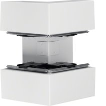 Colț exterior din profil de bază la BRS 68x210mm Capac 80mm tablă de oțel alb uz. , Hager BRS6521039016