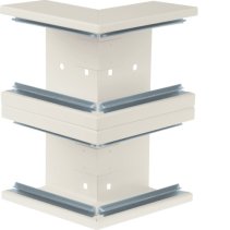 Colț exterior din profil de bază la BRS 68x210mm OT 2x80mm din tablă de oțel crem , Hager BRS652103D9001