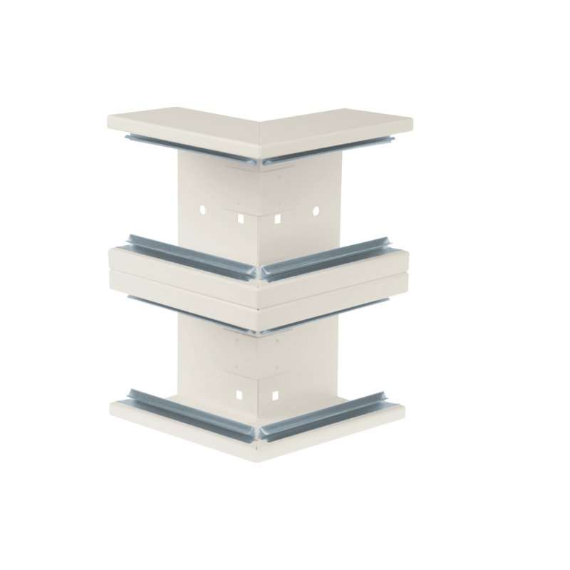 Colț exterior din profil de bază la BRS 68x210mm OT 2x80mm din tablă de oțel crem , Hager BRS652103D9001